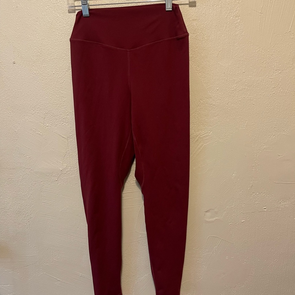 Balance Athletica Red Streamlined Leggings